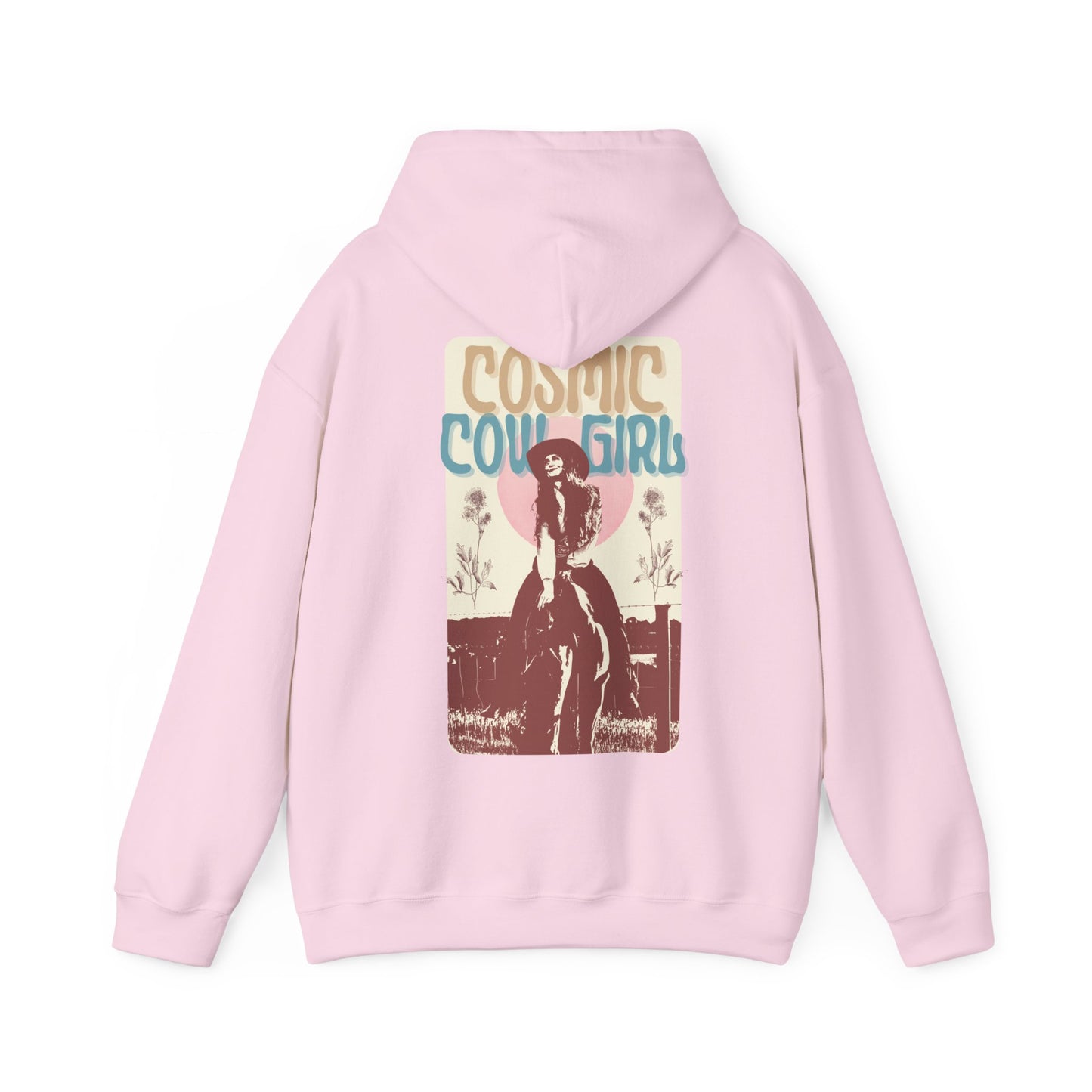 Cosmic Cowgirl Hoodie - Unisex Vintage Western Sweatshirt