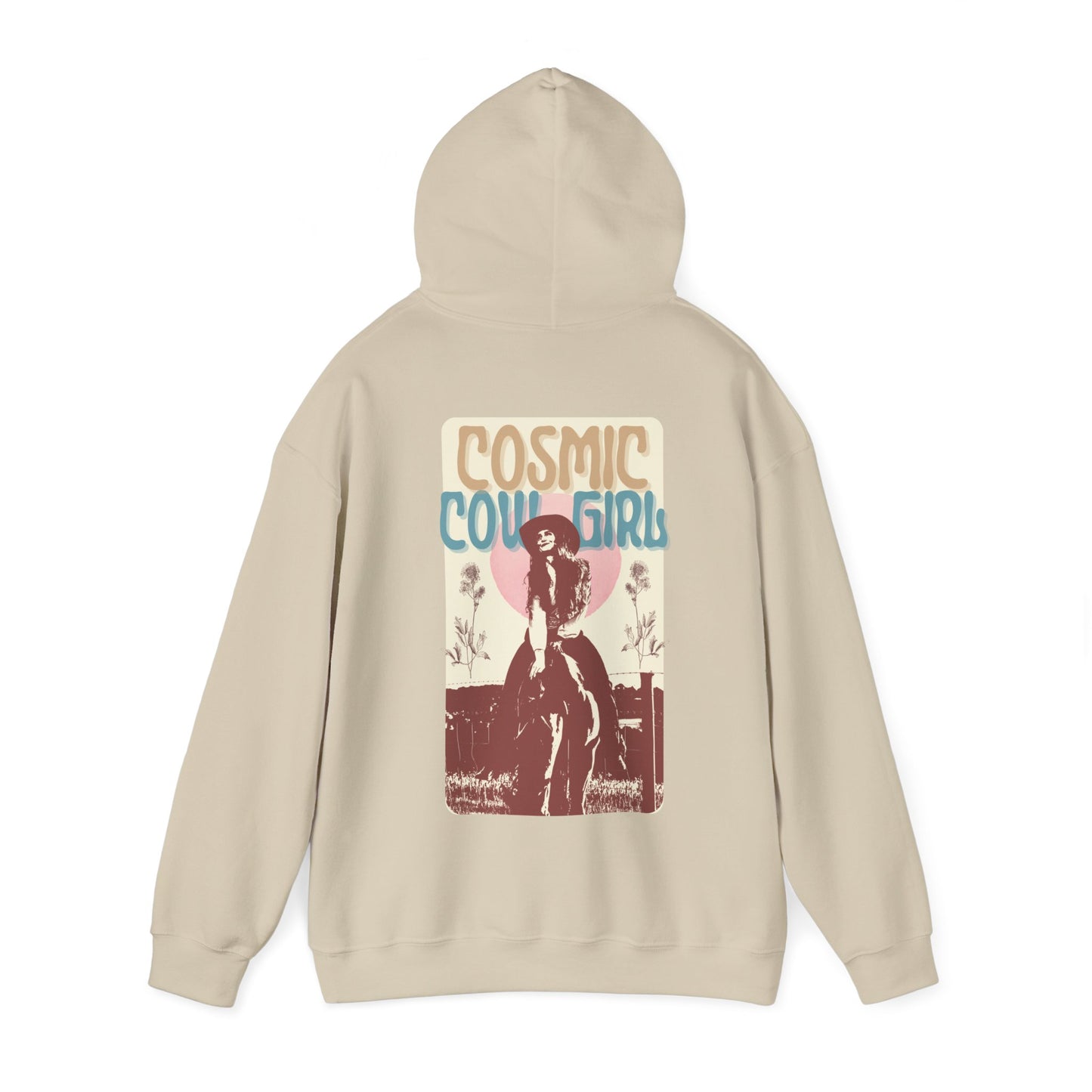 Cosmic Cowgirl Hoodie - Unisex Vintage Western Sweatshirt