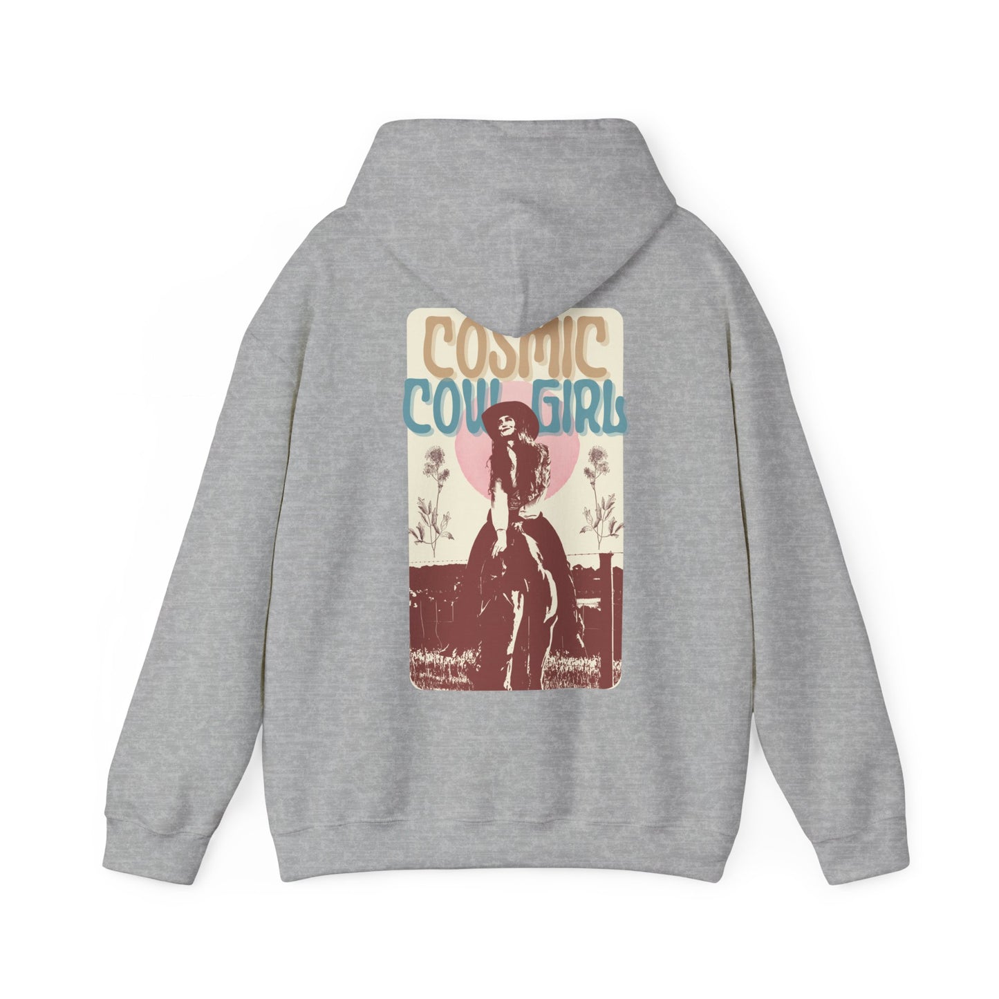 Cosmic Cowgirl Hoodie - Unisex Vintage Western Sweatshirt