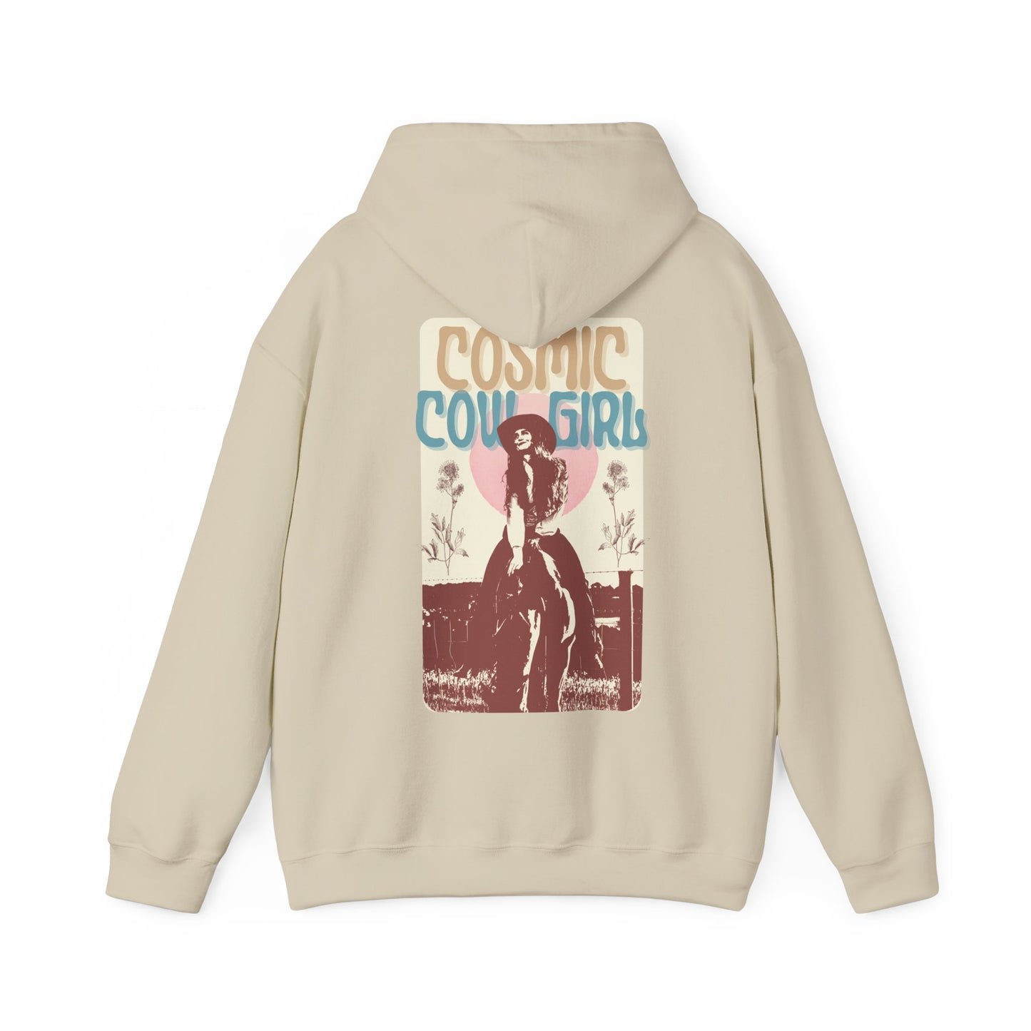 Cosmic Cowgirl Hoodie - Unisex Vintage Western Sweatshirt