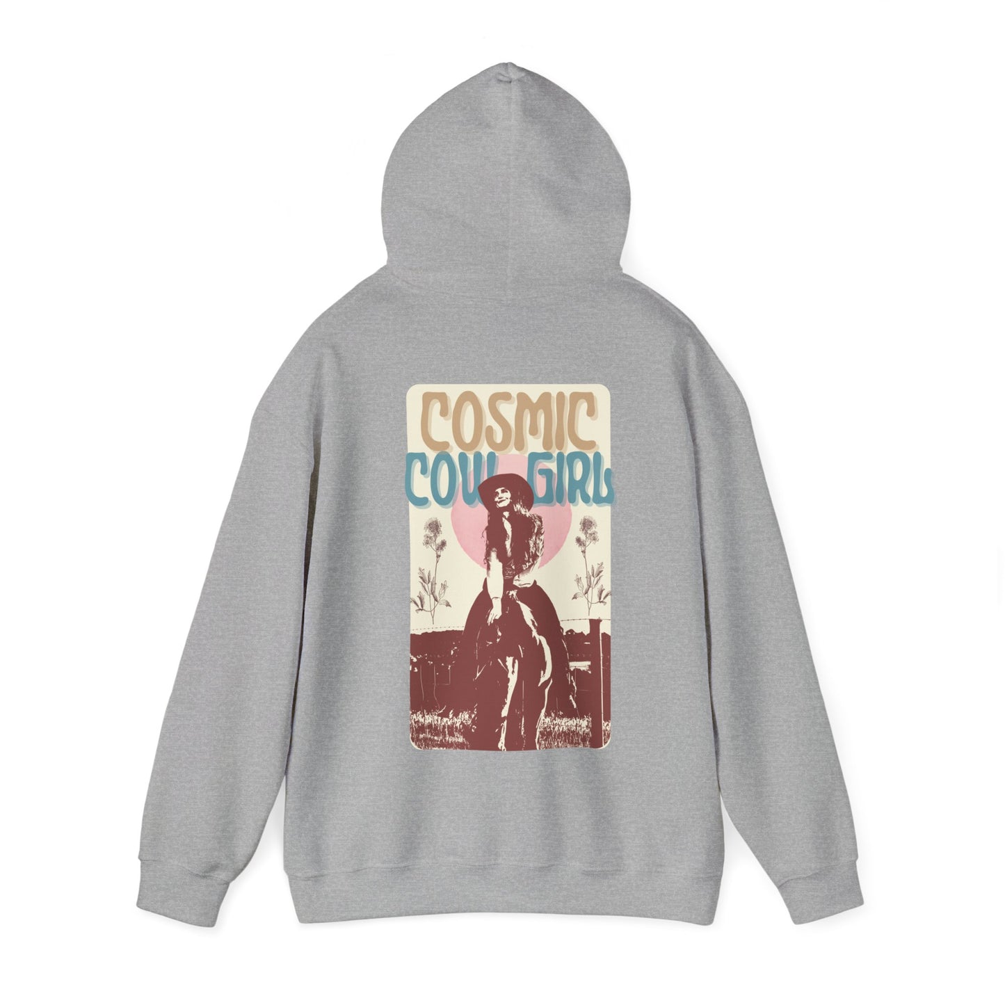 Cosmic Cowgirl Hoodie - Unisex Vintage Western Sweatshirt