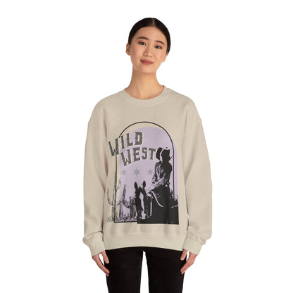 Wild West Heavy Blend Jumper - Cowgirl Country Rodeo Ranch Jumper, Western Theme Pullover Sweatshirt