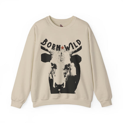 Born Wild Unisex Crewneck Sweatshirt - Cozy Country Style