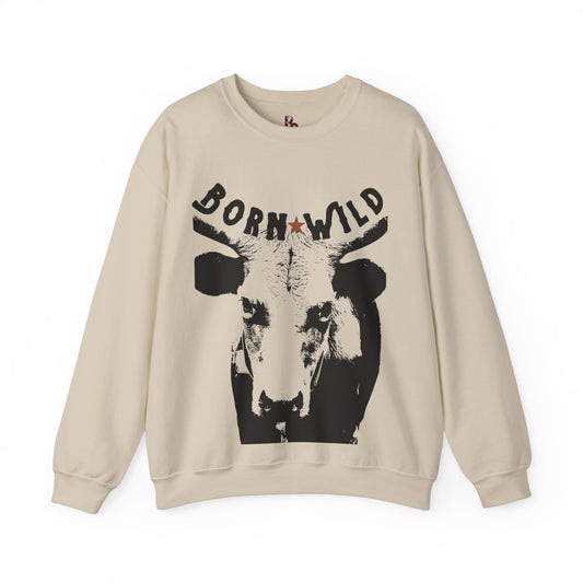 Born Wild Unisex Crewneck Sweatshirt - Cozy Country Style
