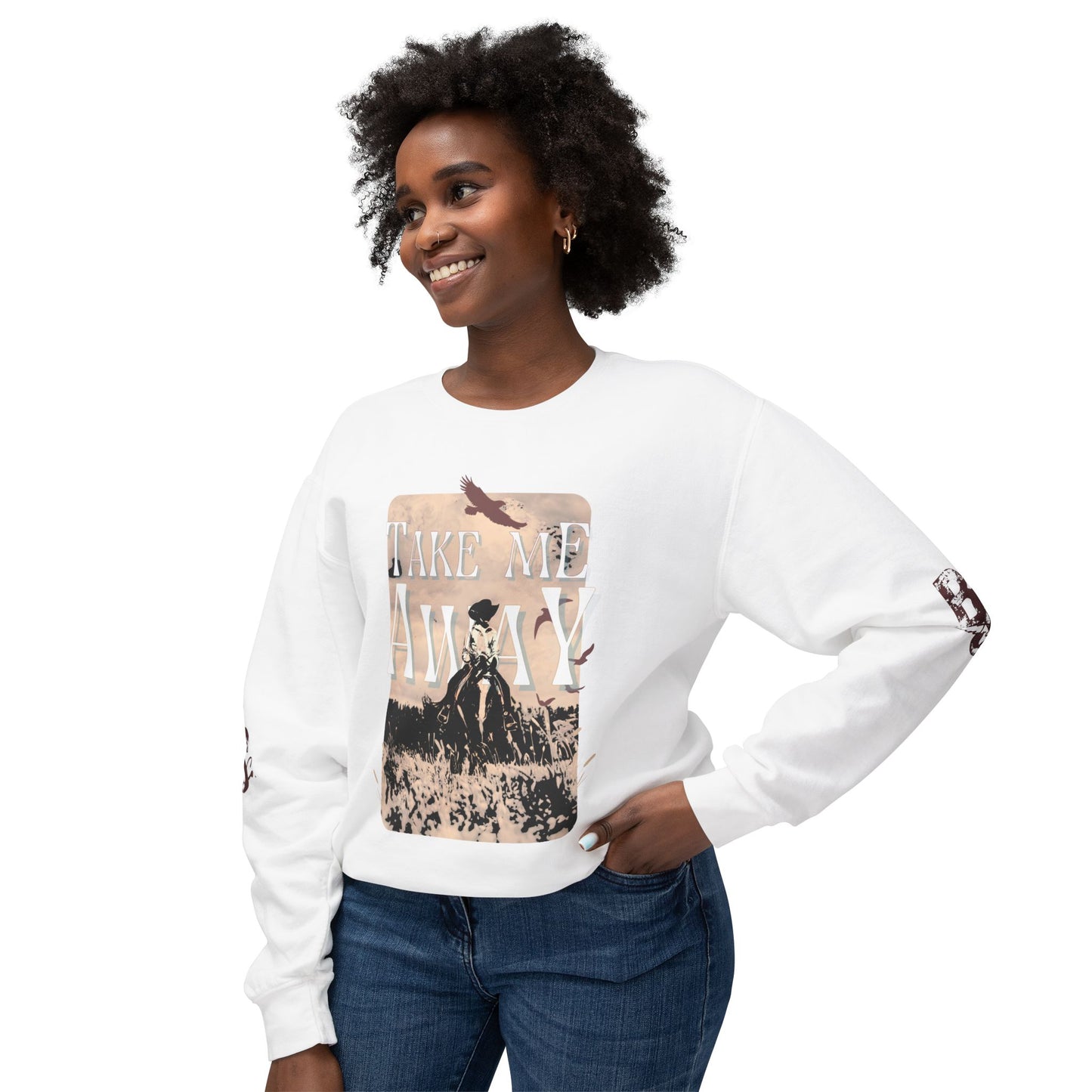 Cowgirl Lightweight Sweatshirt - Take Me Away Jumper