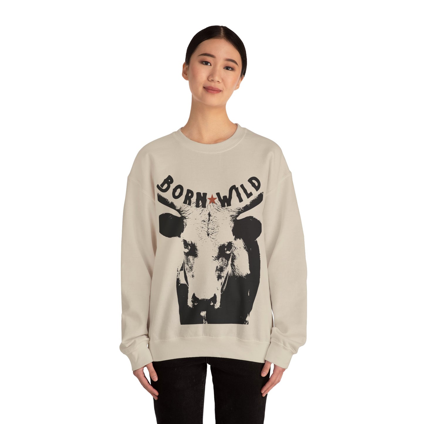 Born Wild Unisex Crewneck Sweatshirt - Cozy Country Style