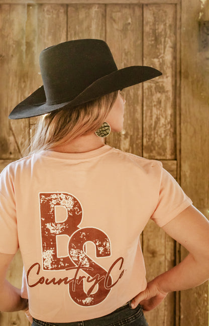 Highway Bound Women's Crop Tee - Boho Cowgirl Style