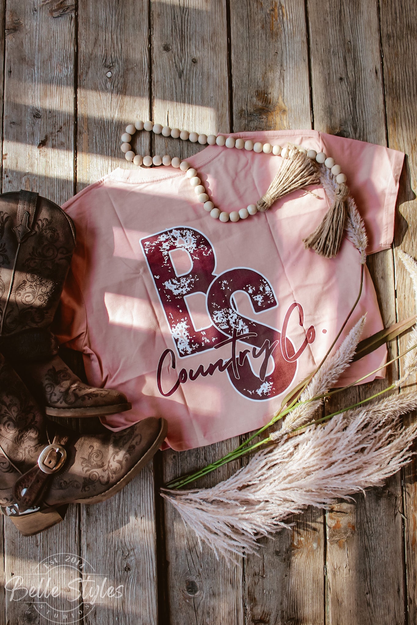 Highway Bound Women's Crop Tee - Boho Cowgirl Style