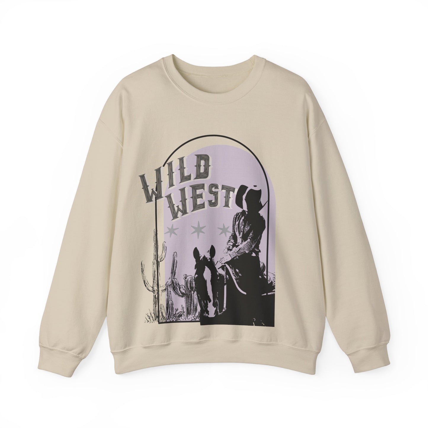 Wild West Heavy Blend Jumper - Cowgirl Country Rodeo Ranch Jumper, Western Theme Pullover Sweatshirt