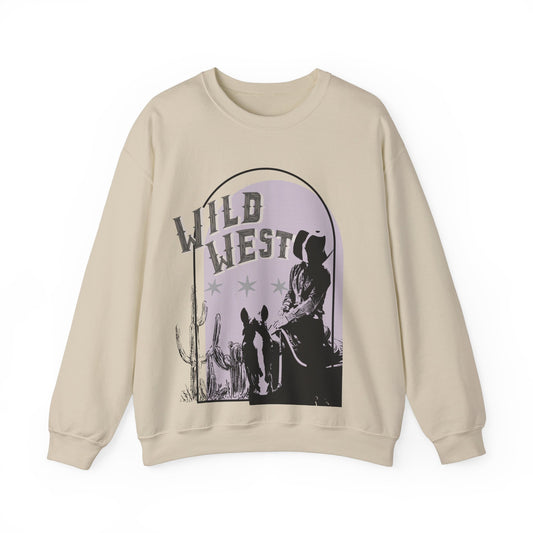Wild West Heavy Blend Jumper - Cowgirl Country Rodeo Ranch Jumper, Western Theme Pullover Sweatshirt