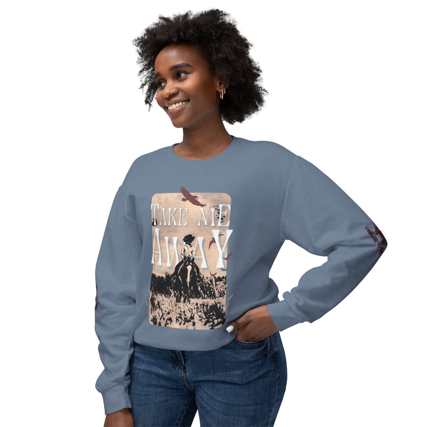 Cowgirl Lightweight Sweatshirt - Take Me Away Jumper