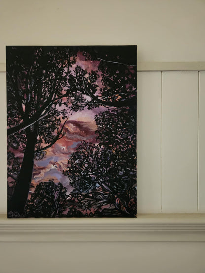 Tree and Sky Study At Sunset